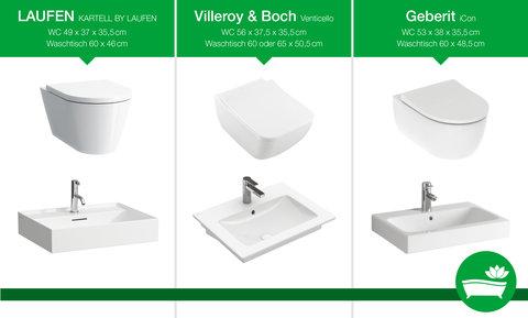 HELMA Komfortplus Bad: WCs und Waschtische HELMA Komfortplus Bad: WCs und Waschtische