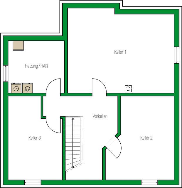 HELMA Stadtvilla Florenz Musterhaus Grundriss Keller HELMA Stadtvilla Florenz Musterhaus Grundriss Keller
