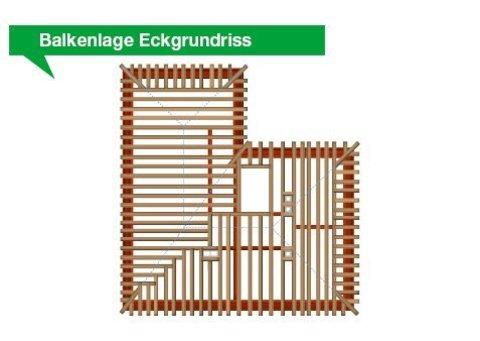 Balkenlage Eckgrundriss Balkenlage Eckgrundriss