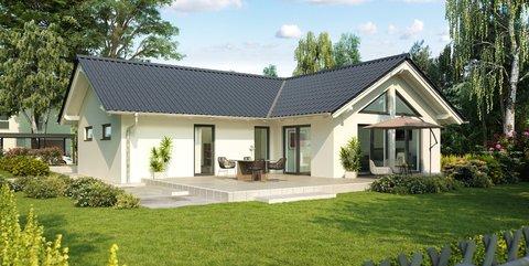 HELMA-Bungalow Kopenhagen: Gartenansicht HELMA-Bungalow Kopenhagen: Gartenansicht