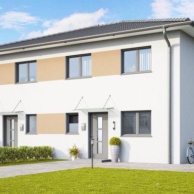 HELMA Doppelhaus Dublin Eingang HELMA Doppelhaus Dublin Eingang